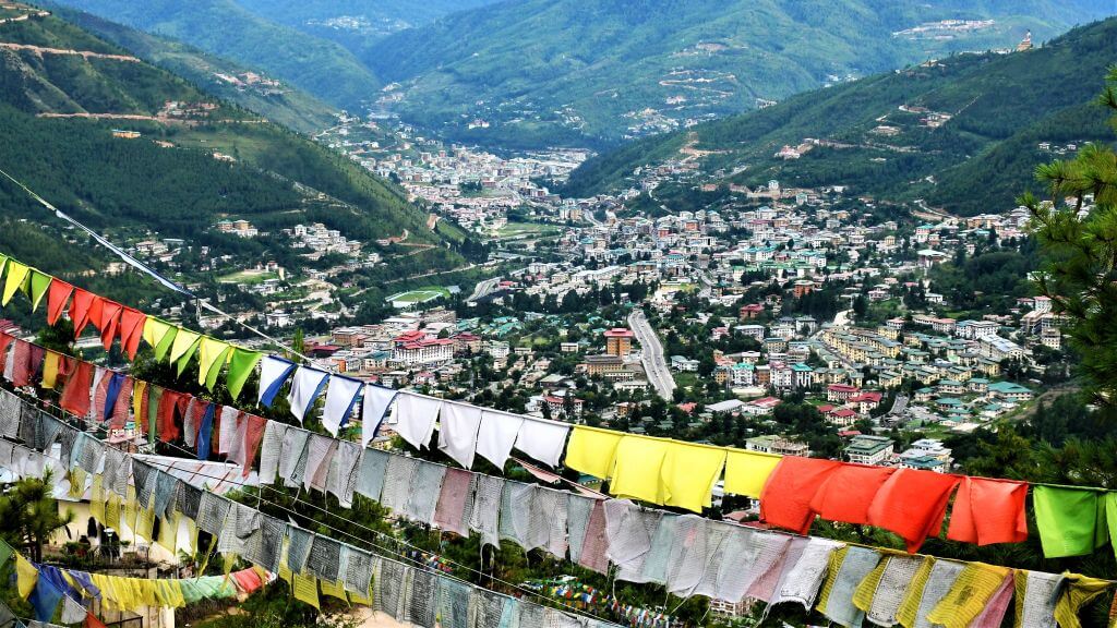 View of Thimphu from Sangaygang