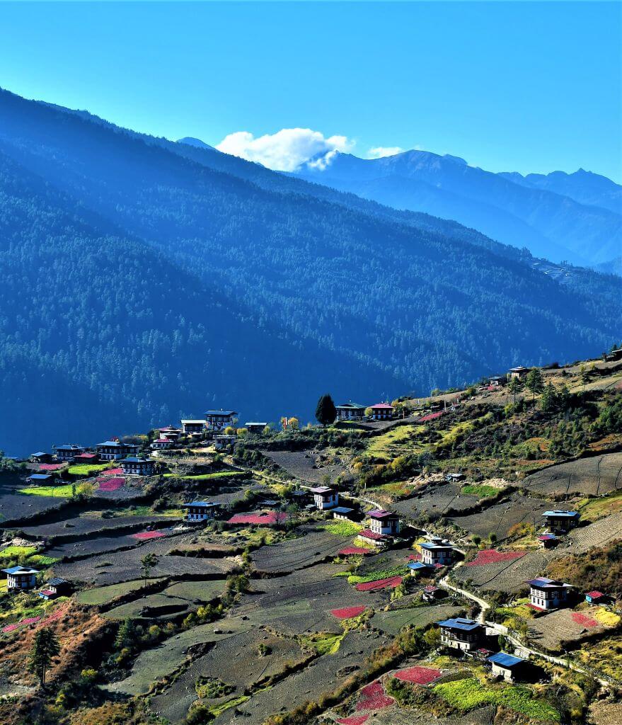 Tshebji village on Chunzom-Haa road